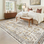 Madane 6x9 Area Rugs for Living Room, Stain Resistant Washable Rugs, Non-Slip - Image 2