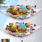 Simple Houseware 2 Pack Stuffed Animal Toy Hammock Net, White