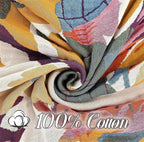 MSGKV Boho Throw Blanket for Bed 100% Cotton Throw Floral Couch Blanket - Image 7