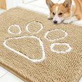 OLANLY Dog Door Mat for Muddy Paws 30x20, Paw Print Design, Absorbs Moisture by OLANLY
