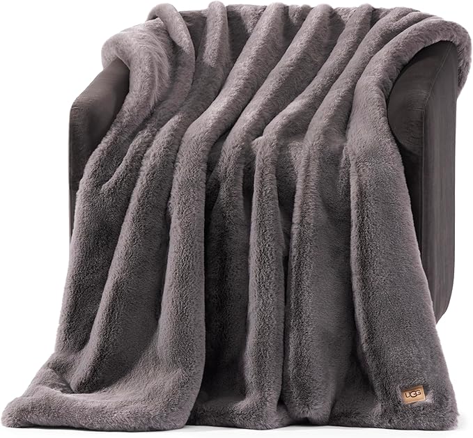 UGG Euphoria Faux Fur Throw Blanket, Oversized Soft Throw by UGG