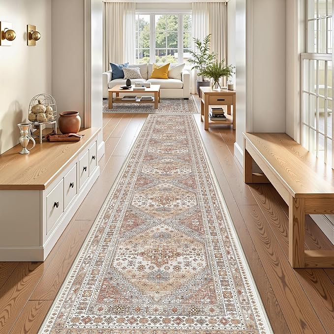 3x20 Long Runner Rug for Hallway, Non-Slip Long Kitchen Mats for Floor - Image 3