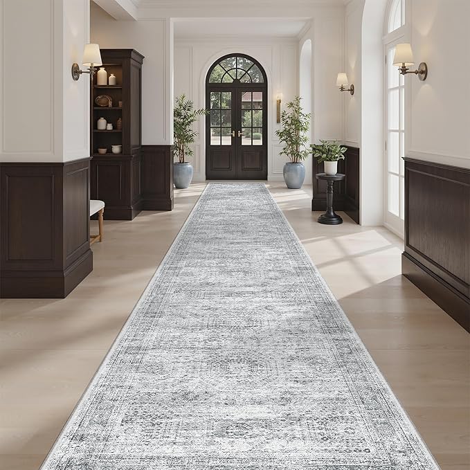 Runner Rug 2'6" x 14' Washable Non-Slip Runner Rugs - Image 9