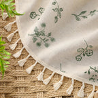 Boho Floral 100% Blackout Curtains 84 Inch 2 Panels Dark Green