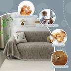 MYSKY HOME Boho Couch Cover Sand Sofa Covers - Image 3