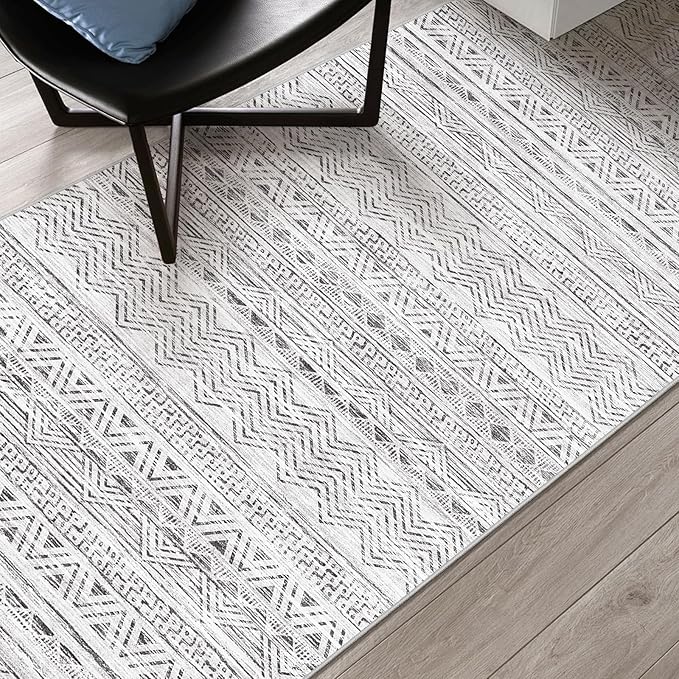 3x18 Washable Kitchen Runner Rug: Modern Moroccan Runners - Image 7