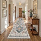 Carpet Runners for Hallway 12ft, Non-Slip Long Bathroom Rugs Runner for Kitchen by Restydon
