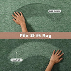 FinRèc 5x7 Washable Area Rugs for Bedroom Living Room, Low Pile Thin Rug Solid - Image 8