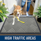OLANLY Front Door Mat Outside Entrance 35x23, Heavy Duty Sturdy Natural Rubber - Image 5