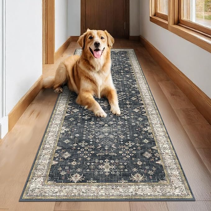 Black Washable 10ft Long Runners - Image 6