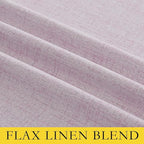 NICETOWN Pink Vintage Linen 100% Blackout Curtains - Image 8