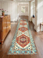 SERISSA Runner Rug for Hallways, Extra Long Boho Rug Ultra Soft Vintage Orange by SERISSAHomeDecorCollection