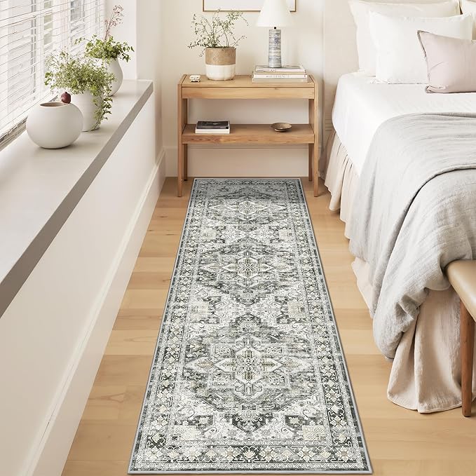 Kitchen Runner Rug Non Slip Washable 2.5x8, Soft Low Pile Entryway Rug Runners - Image 4