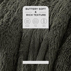 Bedsure GentleSoft Fuzzy Sherpa Faux Fur Twin Blanket Olive Green Cozy Gifts - Image 2