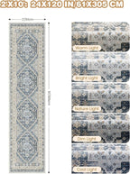 Runner Rug 2x10, Ultra-Thin Kitchen Rugs Non Slip Washable Rugs - Image 2