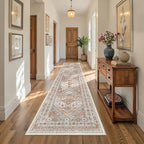 Carpet Runners for Hallway 12ft, Non-Slip Long Bathroom Rugs Runner for Kitchen by Restydon
