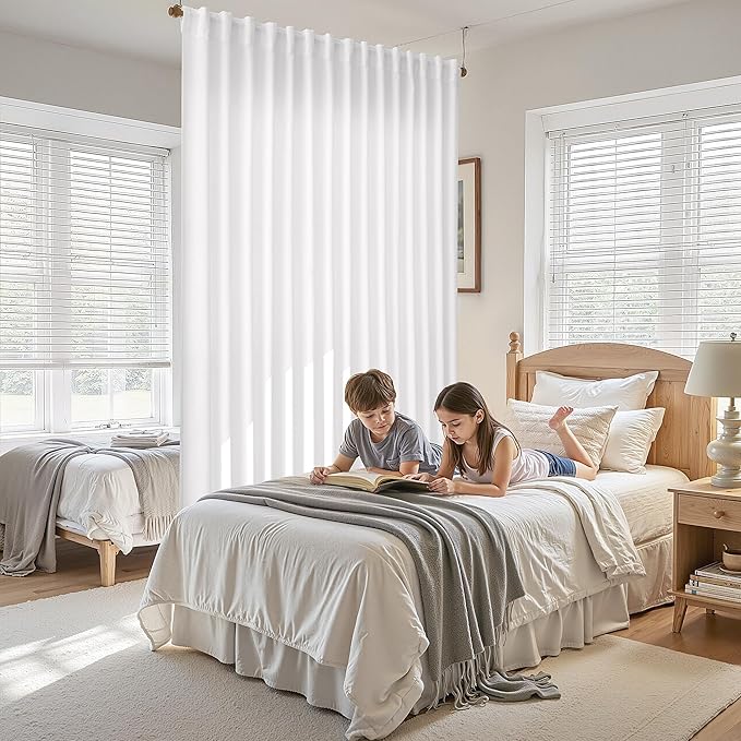Nanspring Extra Wide Linen Curtains - Image 8