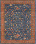 Navy Blue Washable 10 ft Long Runner - Image 8