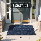 Yimobra Welcome Mat Outdoor Indoor, All-Season Waterproof Front Door Mat - Image 2