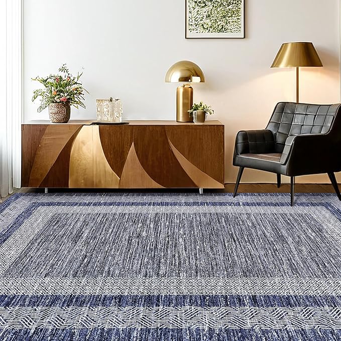GarveeHome Small Bedroom Area Rug 3x5 Bordered Area Rug by GarveeHome
