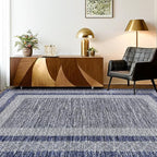GarveeHome Modern Geometric Area Rug 5x7 Distressed Bordered Rug Washable Non - Image 2