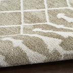 Nourison Home Astra Machine Washable Sage 3'3" x 5' Area Rug - Easy Clean, Non Shedding, Bed Room, Living Room, Dining Room, Kitchen (3' x 5')