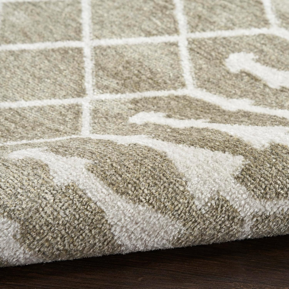 Nourison Home Astra Machine Washable Sage 3'3" x 5' Area Rug - Easy Clean, Non Shedding, Bed Room, Living Room, Dining Room, Kitchen (3' x 5')