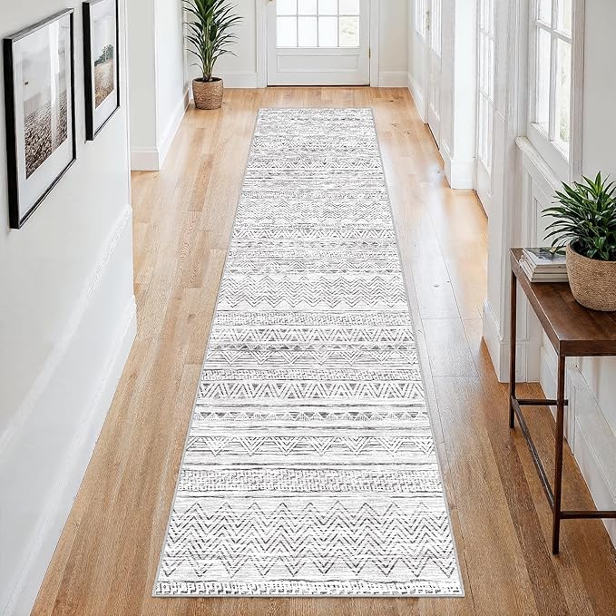 2x8 Washable Kitchen Runner Rug: Modern Moroccan Runners - Image 9