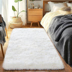 Runner Rugs for Bedroom 2x6 Rug Runners for Hallways Non Slip Soft Shag Bedside - Image 3