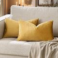 GIGIZAZA Golden Lumber Pillow Covers 12x20，Throw Velvet Decorative Cushion by GIGIZAZAFocusingonhomedecoration