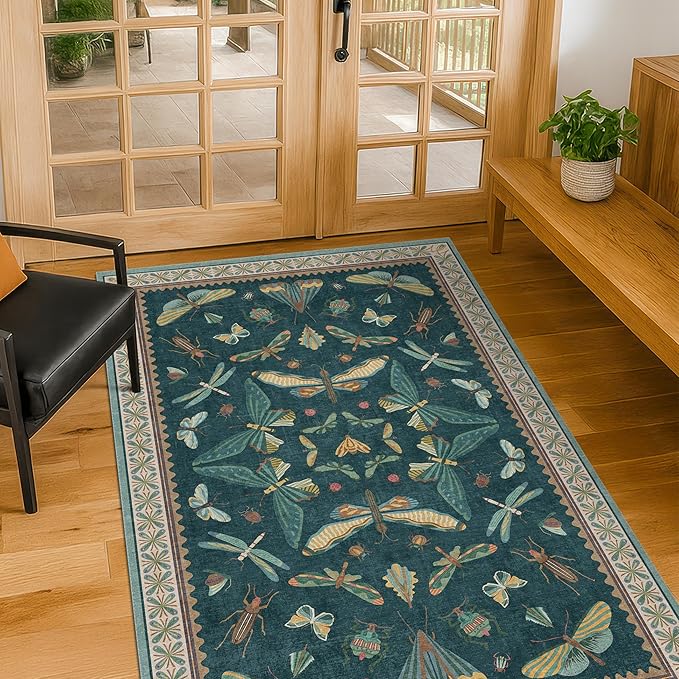 Teal 3x4 Entryway Rug - Image 6