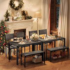 Shahoo Kitchen Table and 2 Chairs for 4 with Bench