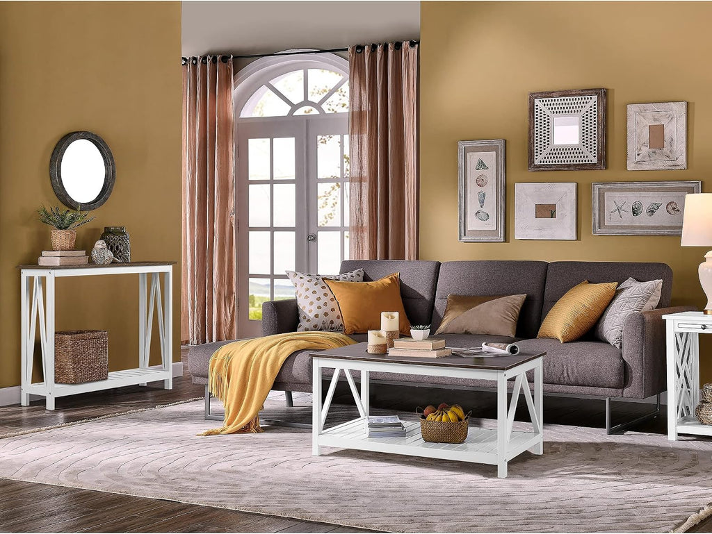 ChooChoo Farmhouse Console Table, Narrow Sofa Table for Entryway, 40 Inch