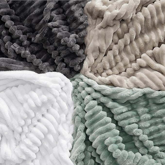 Bedsure GentleSoft White Twin XL Blanket - Image 7