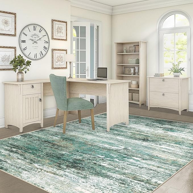 5x7 Area Rugs for Living Room, Washable Modern Abstract Large Area Rug Neutral - Image 6
