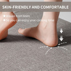 YDKGL Kitchen Rugs Kitchen Mats for Floor Non Slip Washable Gray 17"x30"
