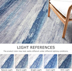 KOZYFLY Modern Abstract Washable Rug Runner 2.6x14 Hallway Rug Runner Non-Slip - Image 4