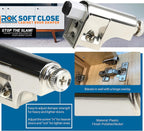25 Pack Rok Hardware Soft Close Damper for Cabinet Doors/Compact/SoftClose Cabinet Adapter/Hardware/Hinge Polished Nickel Finish, SCD103