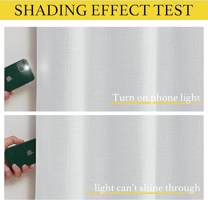 NICETOWN Faux Linen Curtain Valances - Image 2