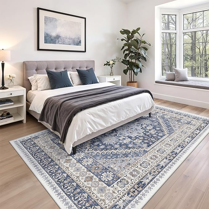 zesthome 7x9 Area Rug, Super Soft Washable Rugs - Image 9
