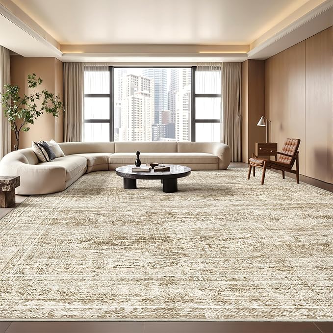 8x10 Area Rugs for Living Room, Non-Slip Backing Large Washable Rug for Nursery by Restydon