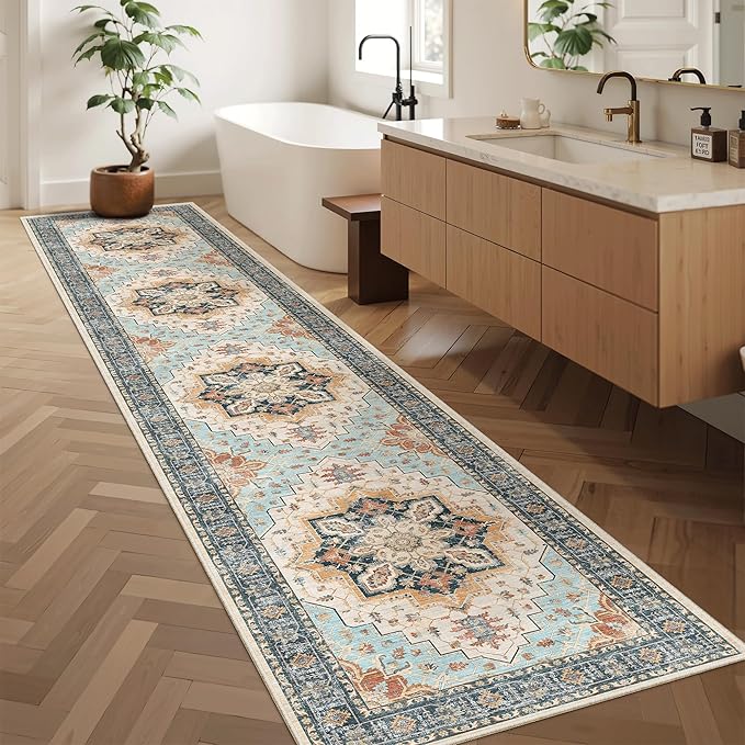Madane Runner Rugs for Hallway 2x10 Long Washable Non-Slip Hallway Runner Rug - Image 3