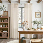 Linen Curtains 63 Inch Length for Living Room Modern Farmhouse Decor Light - Image 7