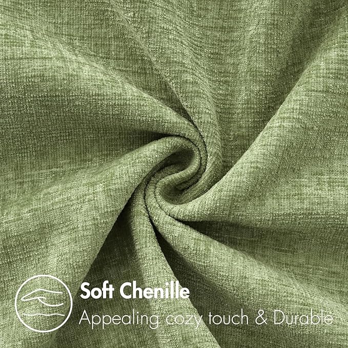 MIULEE Pack of 2 Couch Throw Pillow Covers 14x24 Inch Spring Soft Sage Green - Image 3