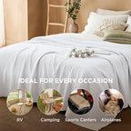 Bedsure 100% Cotton Muslin Blanket King Size - Image 4