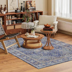 Washable Area Rug 3' x 5 ' Vintage Traditional Persian Mat - Image 2