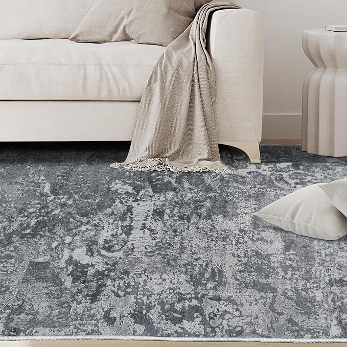 9x12 Area Rugs for Living Room Rug Washable: Abstract Large Rug for Dining Room - Image 3