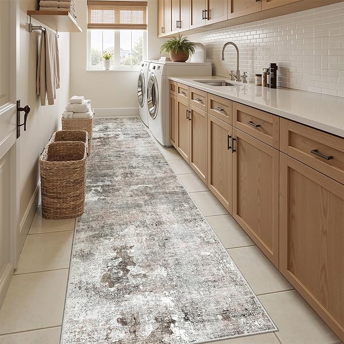 Runner Rug 2x12 Washable Non-Slip Hallway Runner Rugs - Image 4