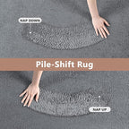 FinRèc 5x7 Washable Area Rugs for Bedroom Living Room, Low Pile Thin Rug Solid - Image 8