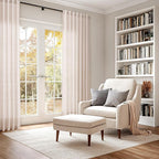 Nanspring Natural White Linen Curtains 102 Inches Long - Image 6
